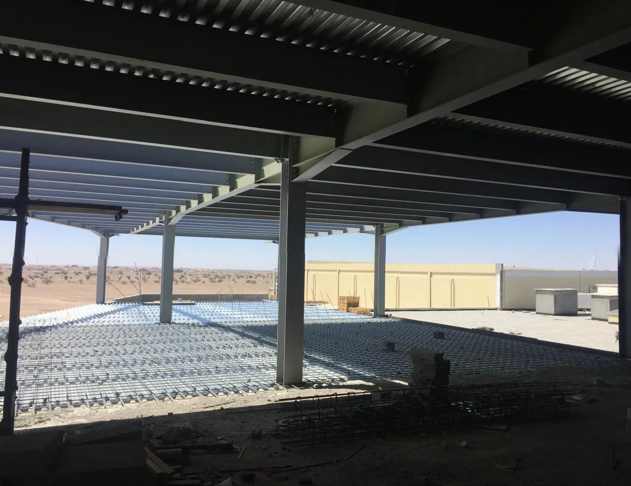 Custom structural steel fabrication assembly